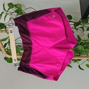 Athleta Track This Run Athletic  Shorts Electric Fuchsia